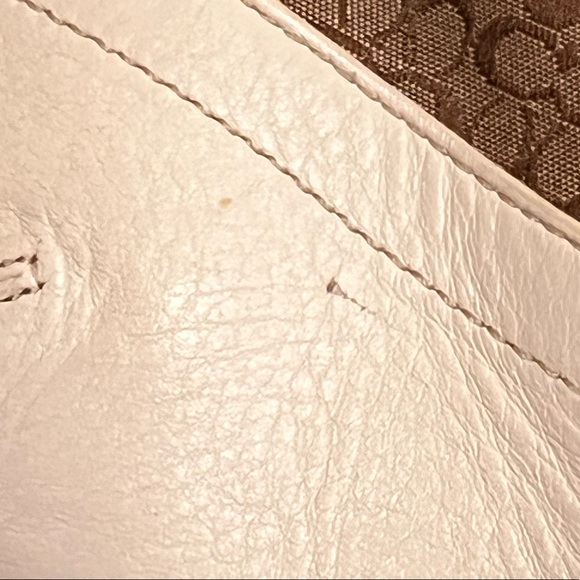 Coach Signature Monogram White Leather Canvas Convertable Crossbody Bag F10416 - Picture 9 of 9